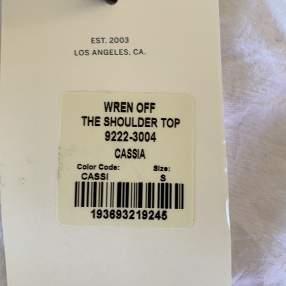 Citizens of humanity cassia shoulder top white size small - Picture 4 of 4